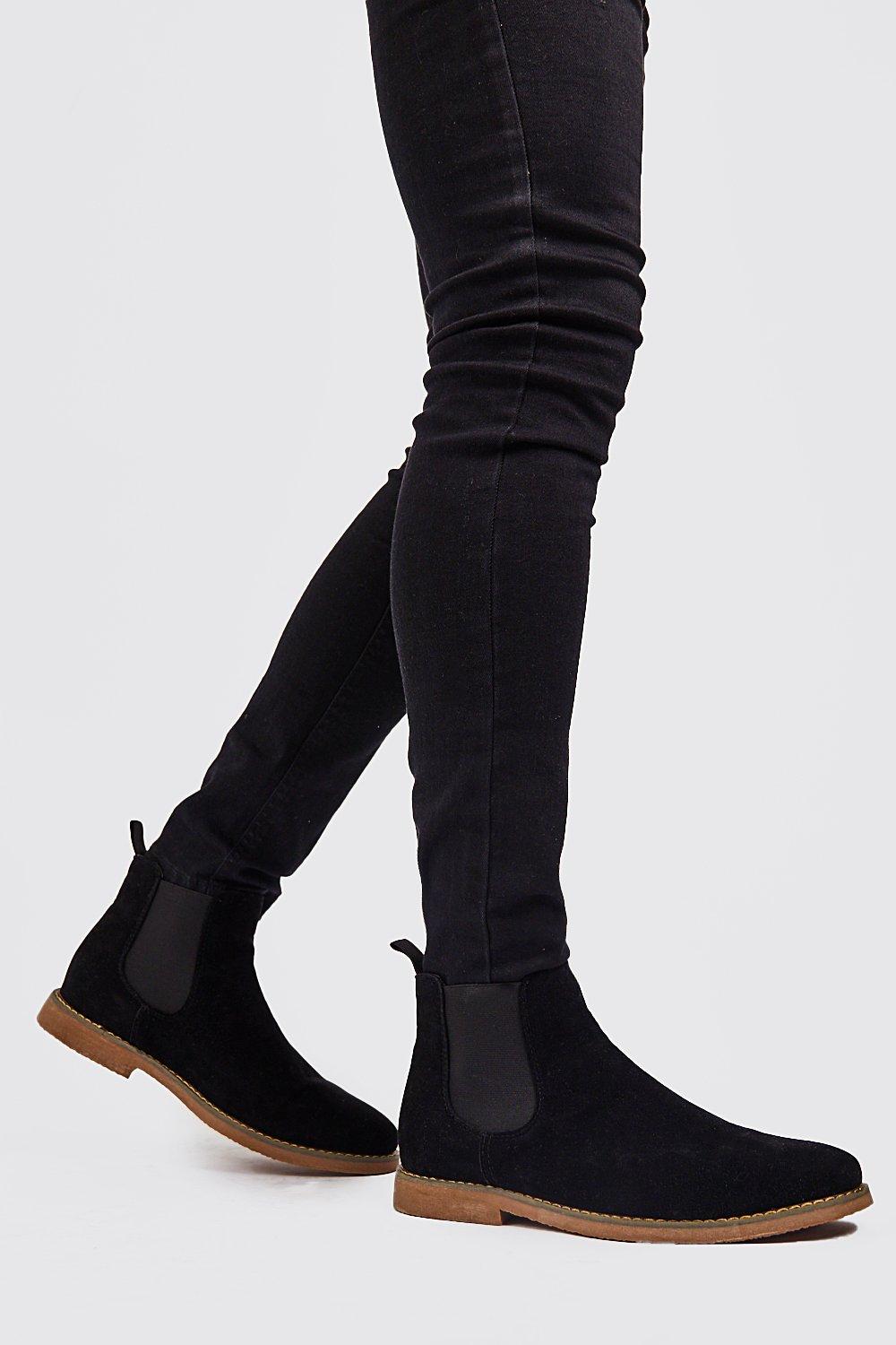 mens chelsea boots boohoo