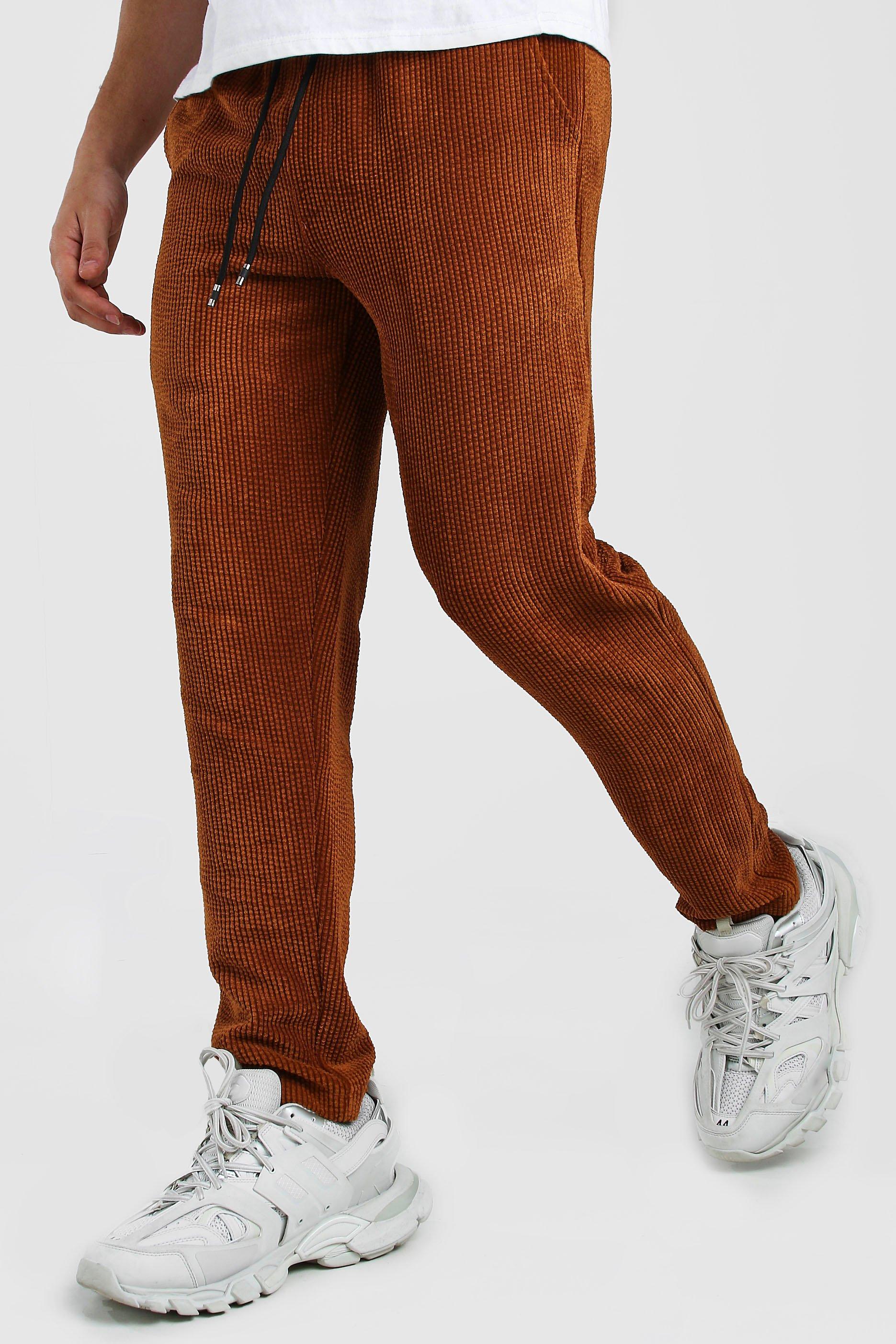 brown jogging pants