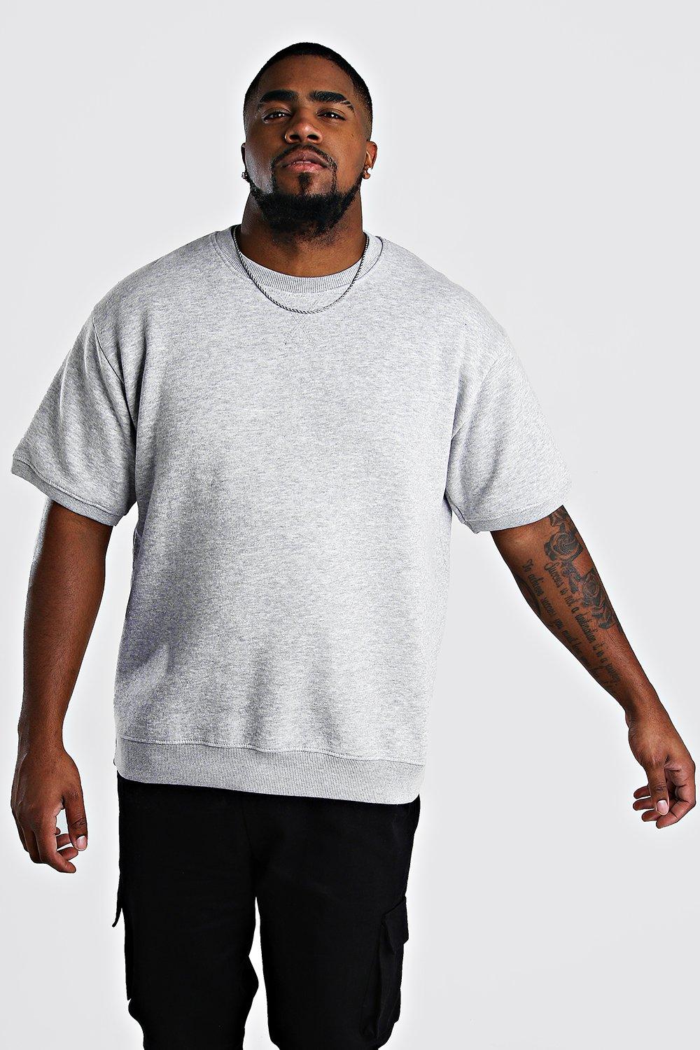 big and tall short sleeve sweatshirts