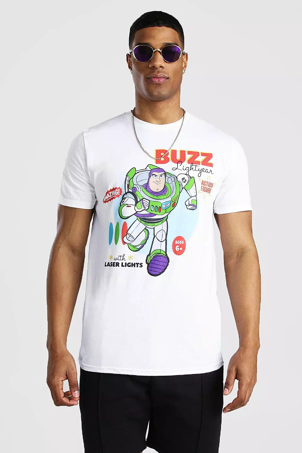 White Toy Story Buzz Lightyear Licensed T-Shirt alternatieve afbeelding