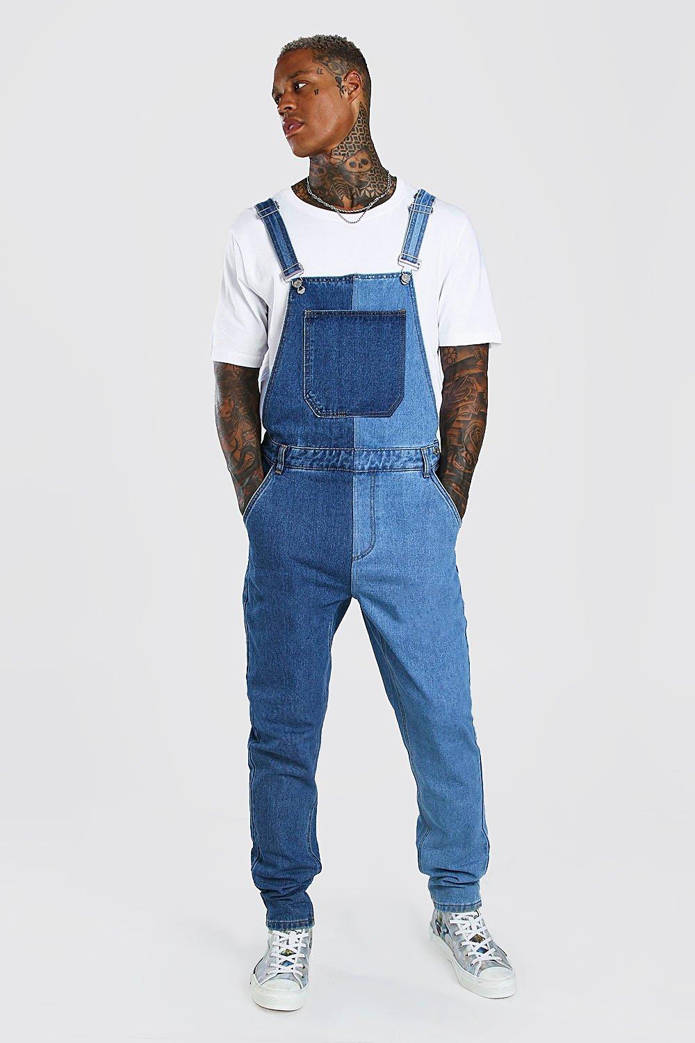 blue denim overall