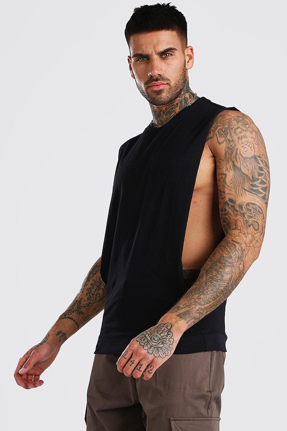 Longline Sleeveless With Extreme Dropped Armhole Tank Top Wholesale  Manufacturer & Exporters Textile & Fashion Leather Clothing Goods with we  have provide customization Brand your own