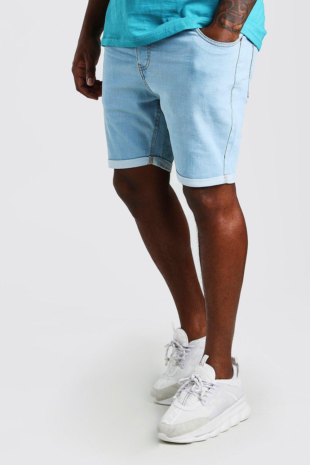 skinny fit denim shorts