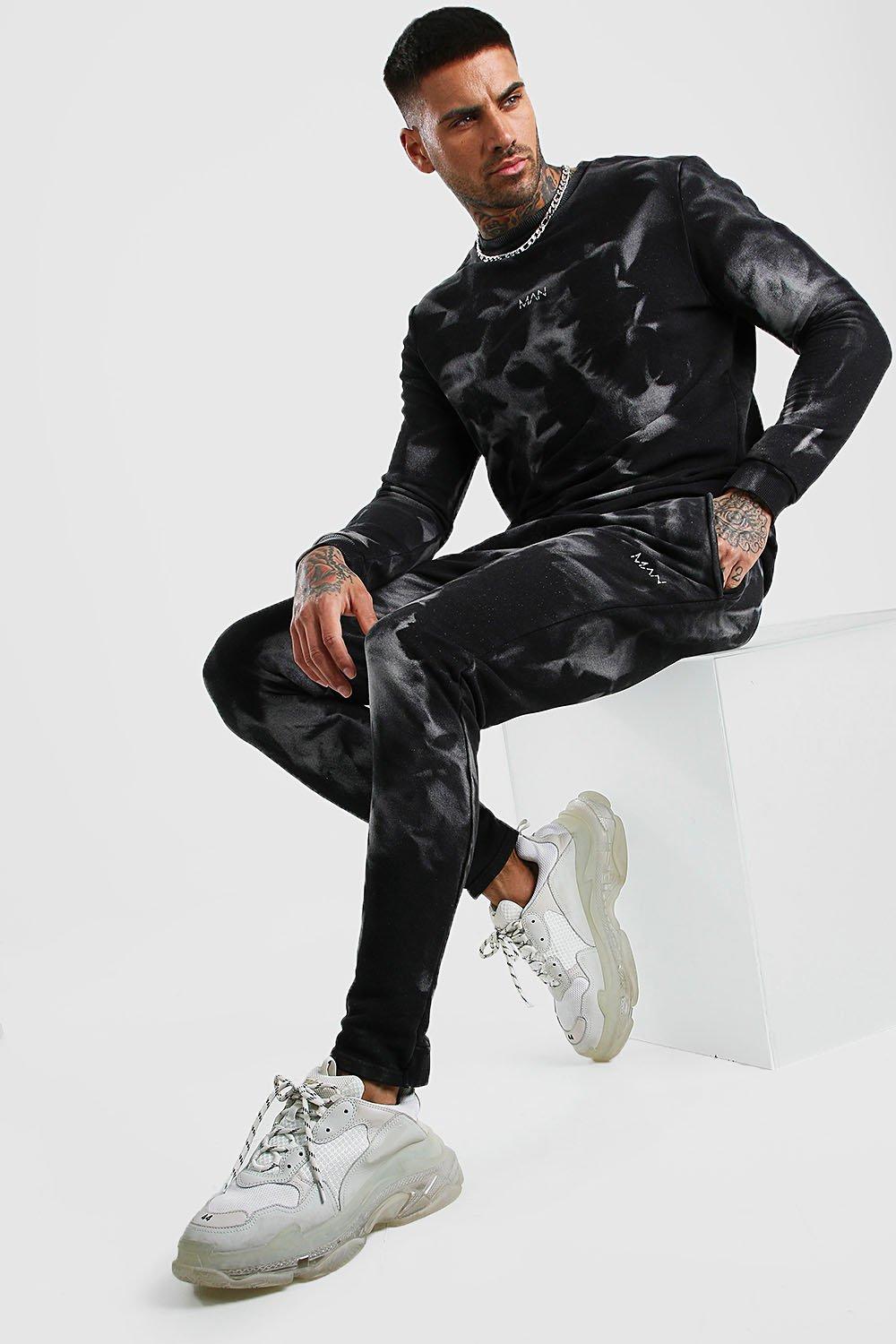 mens tie dye sweatsuit