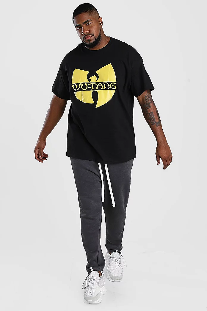 Plus Size Wu-Tang Clan Print T-Shirt | boohooMAN USA Plus Size Wu-Tang Clan Print T-Shirt | boohooMAN USA