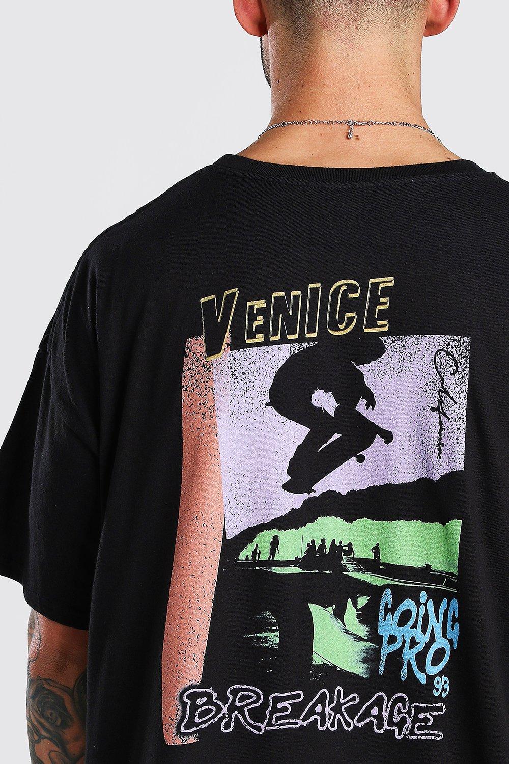 SKATE PRINT T-SHIRT - Black