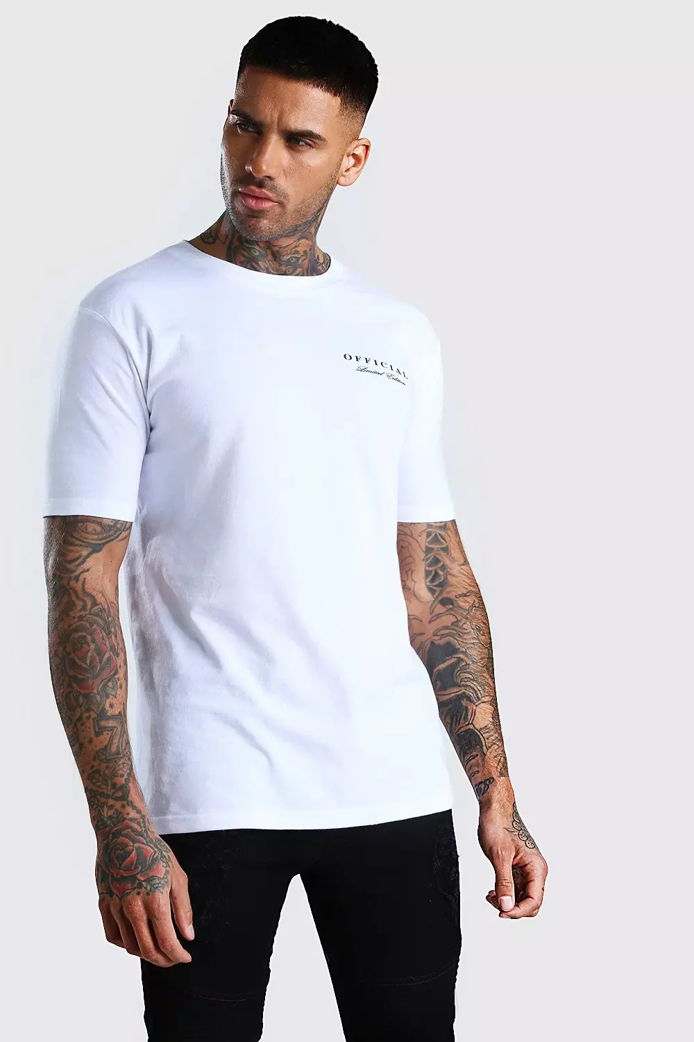 Official MAN Limited Edition Print T Shirt boohooMAN USA