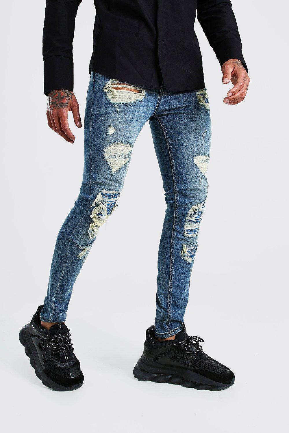blue bandana jeans