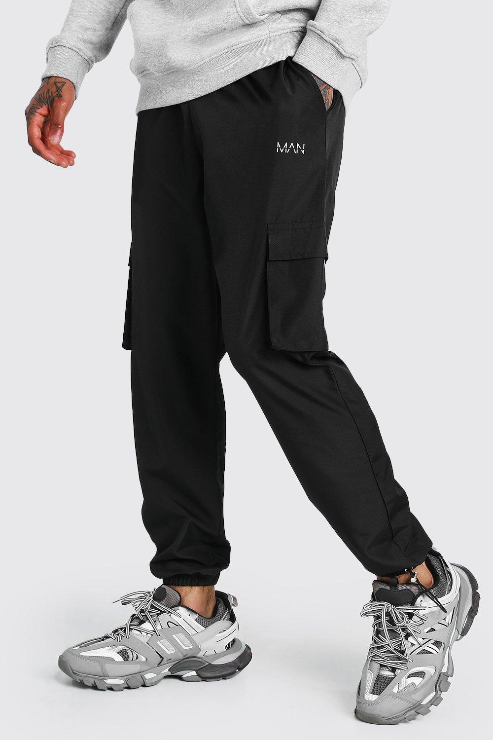 Boohooman cargo hot sale joggers