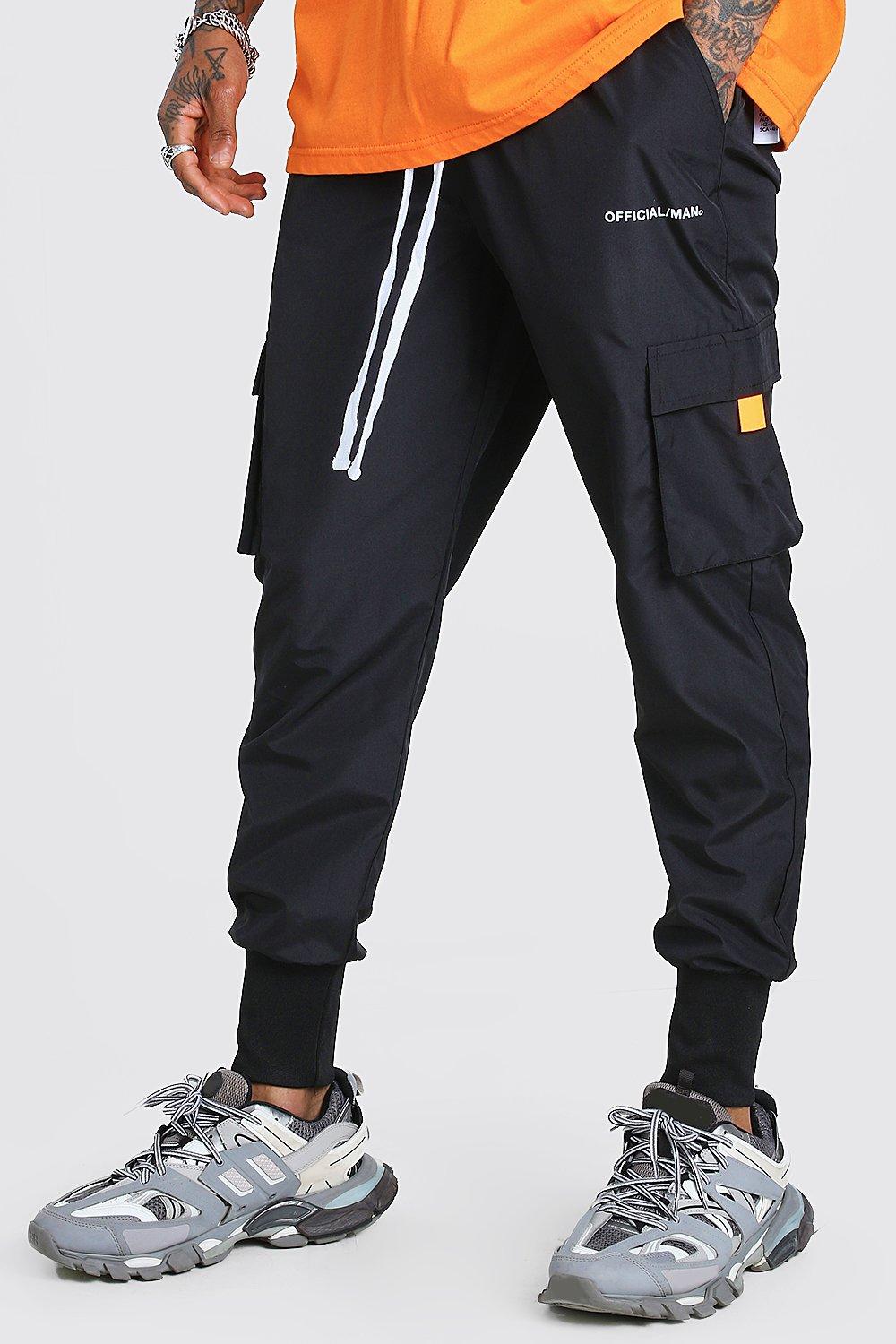 boohooman cargo joggers