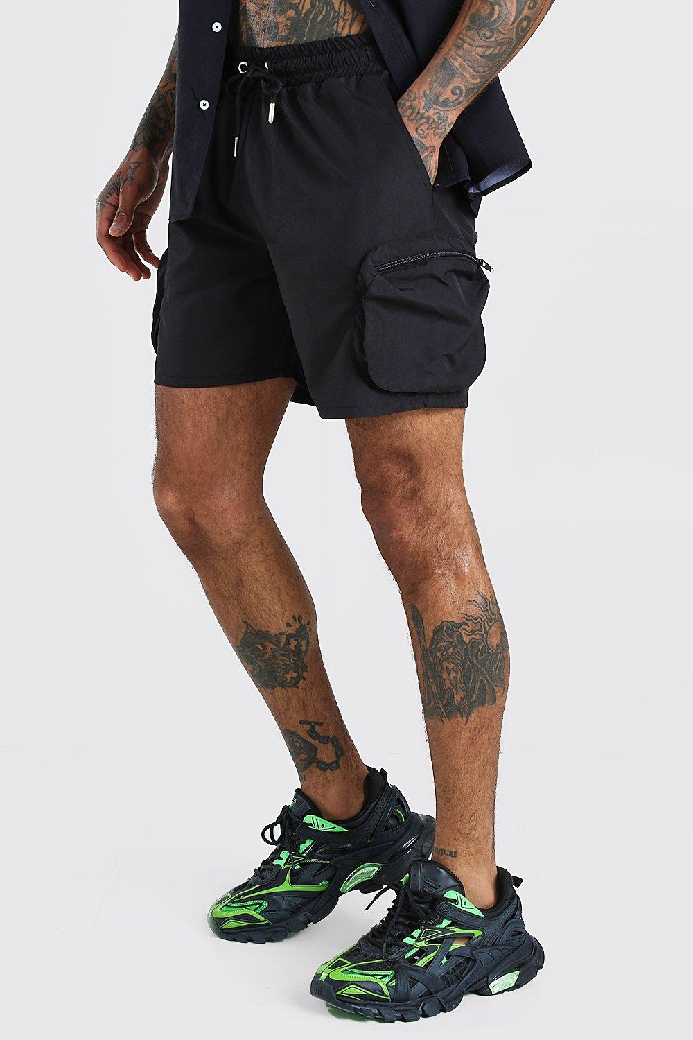 boohooman cargo shorts