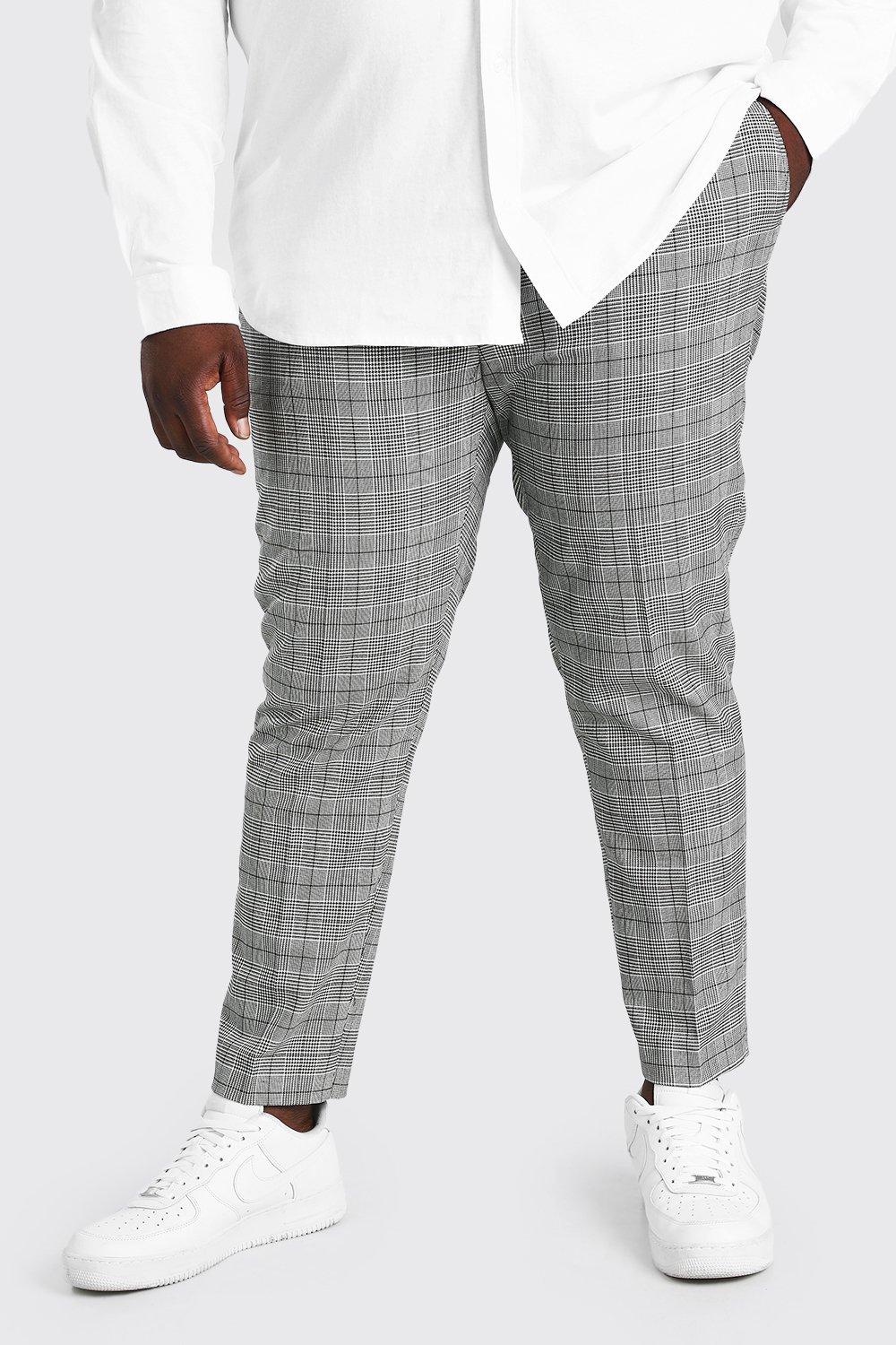 mens grey checkered pants