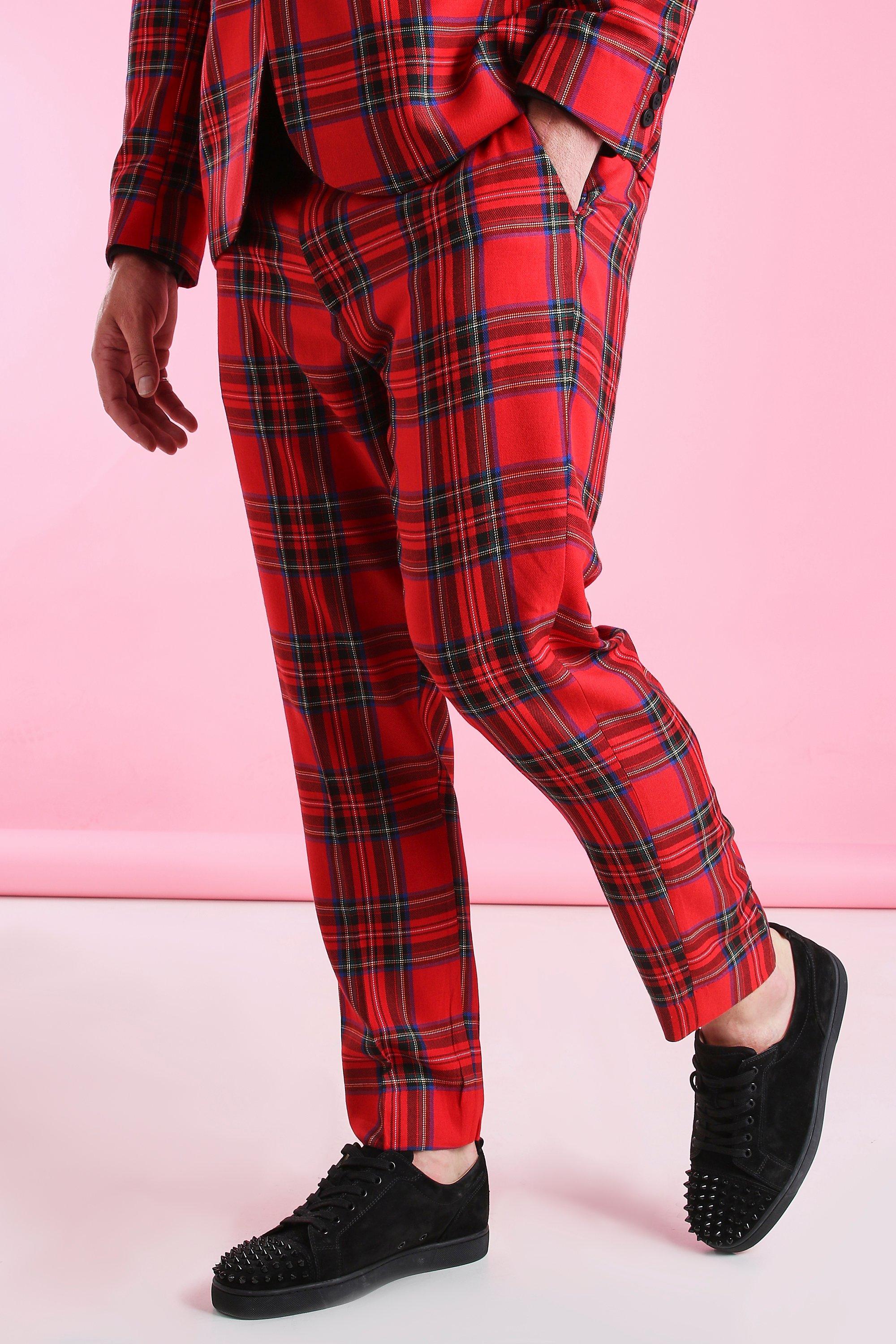 plaid pants cropped