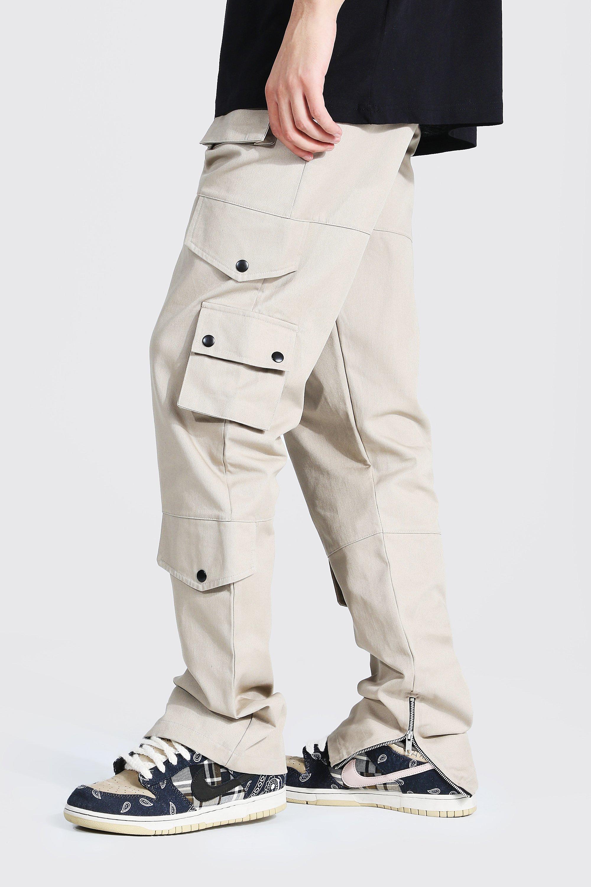 Twill cargo trousers