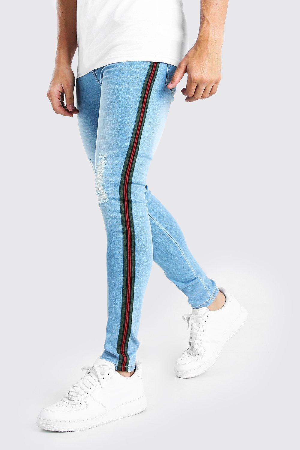side tape jeans