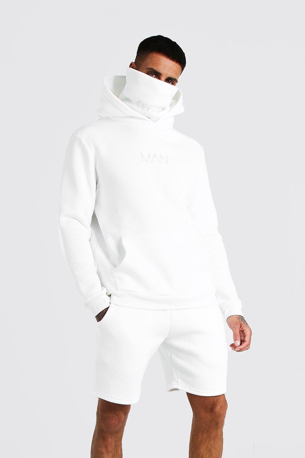 boohooman white tracksuit