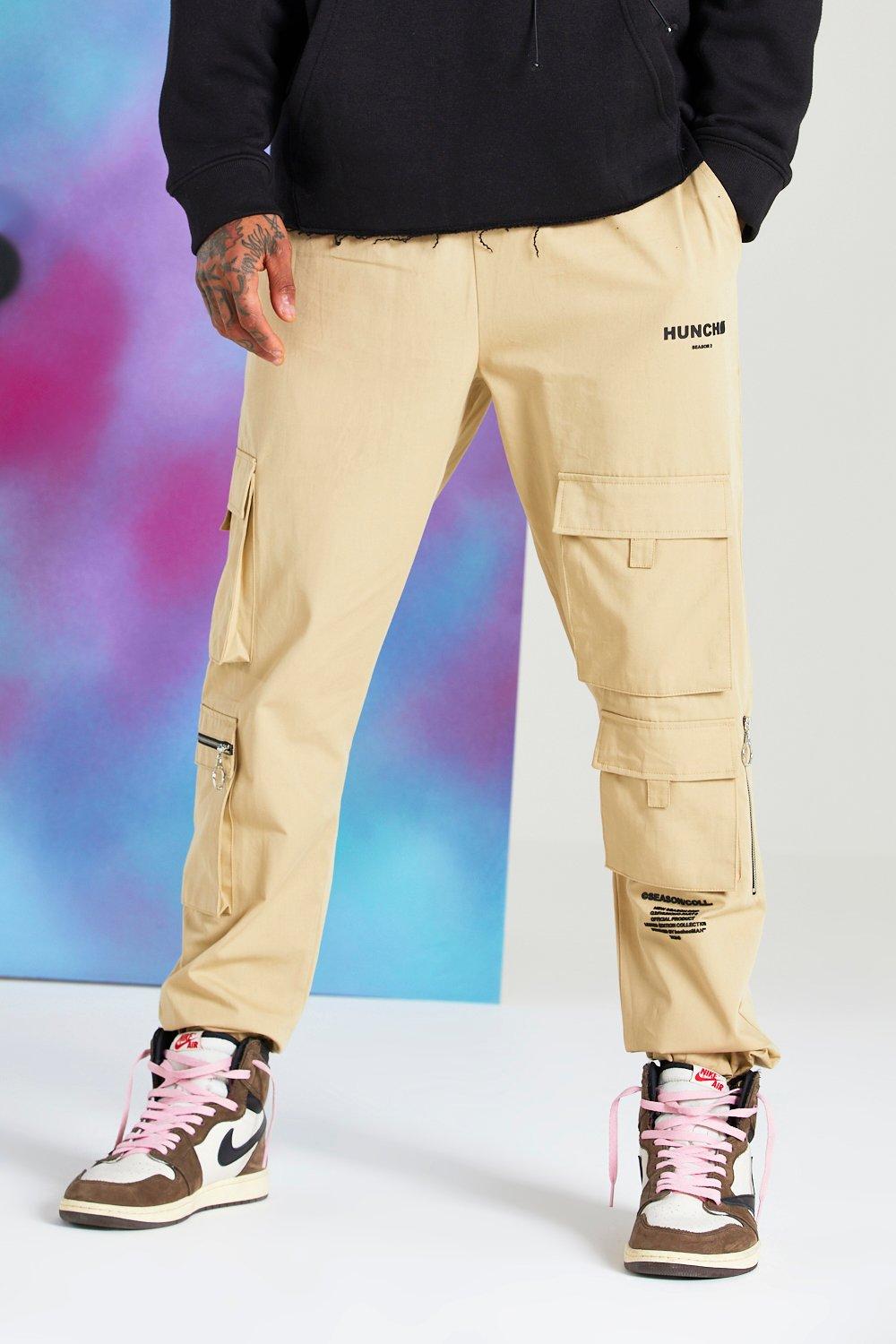 boohooman cargo trousers