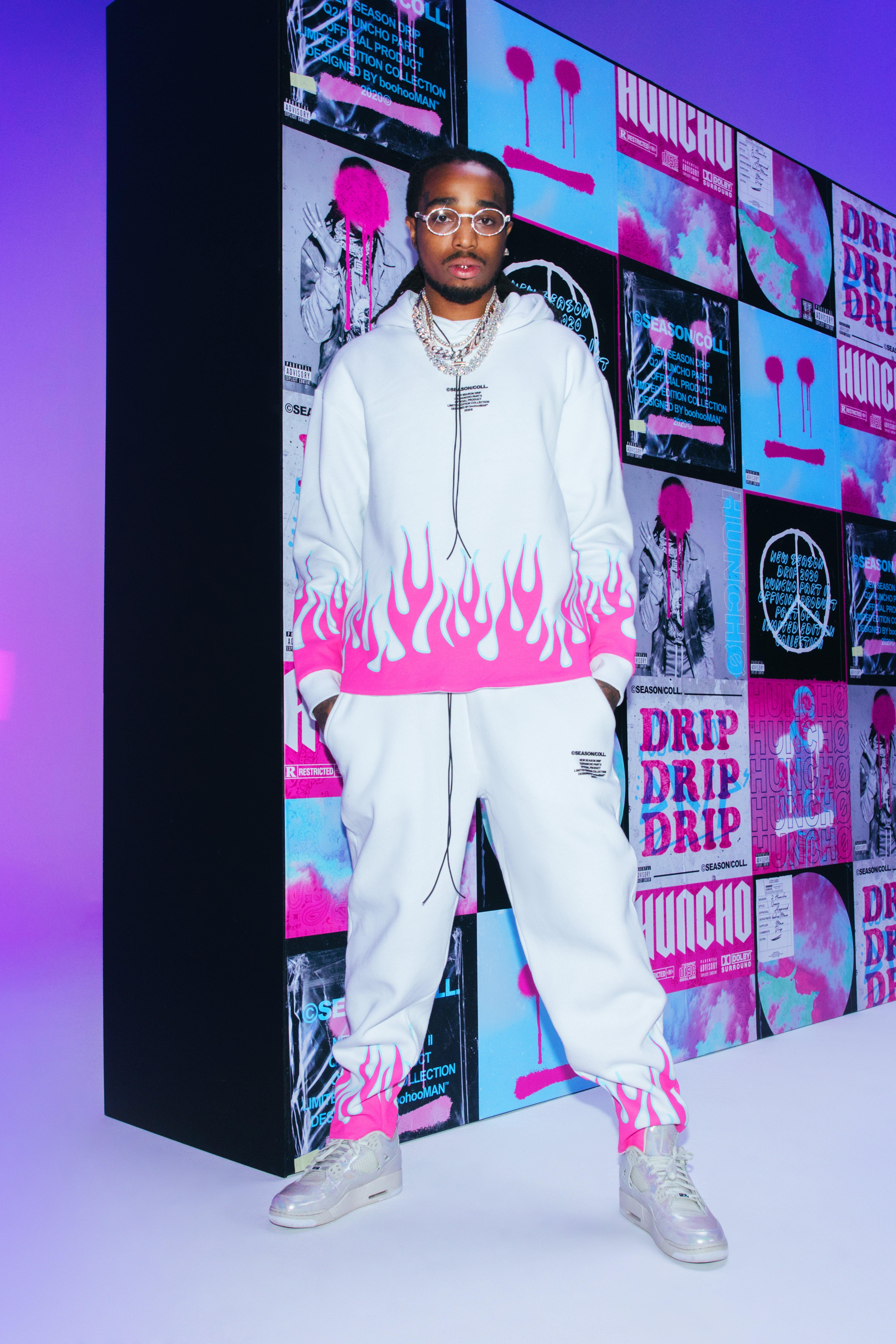 SPOTTED: Quavo Huncho Dons Air Dior & Galaxy Print Tracksuit – PAUSE Online