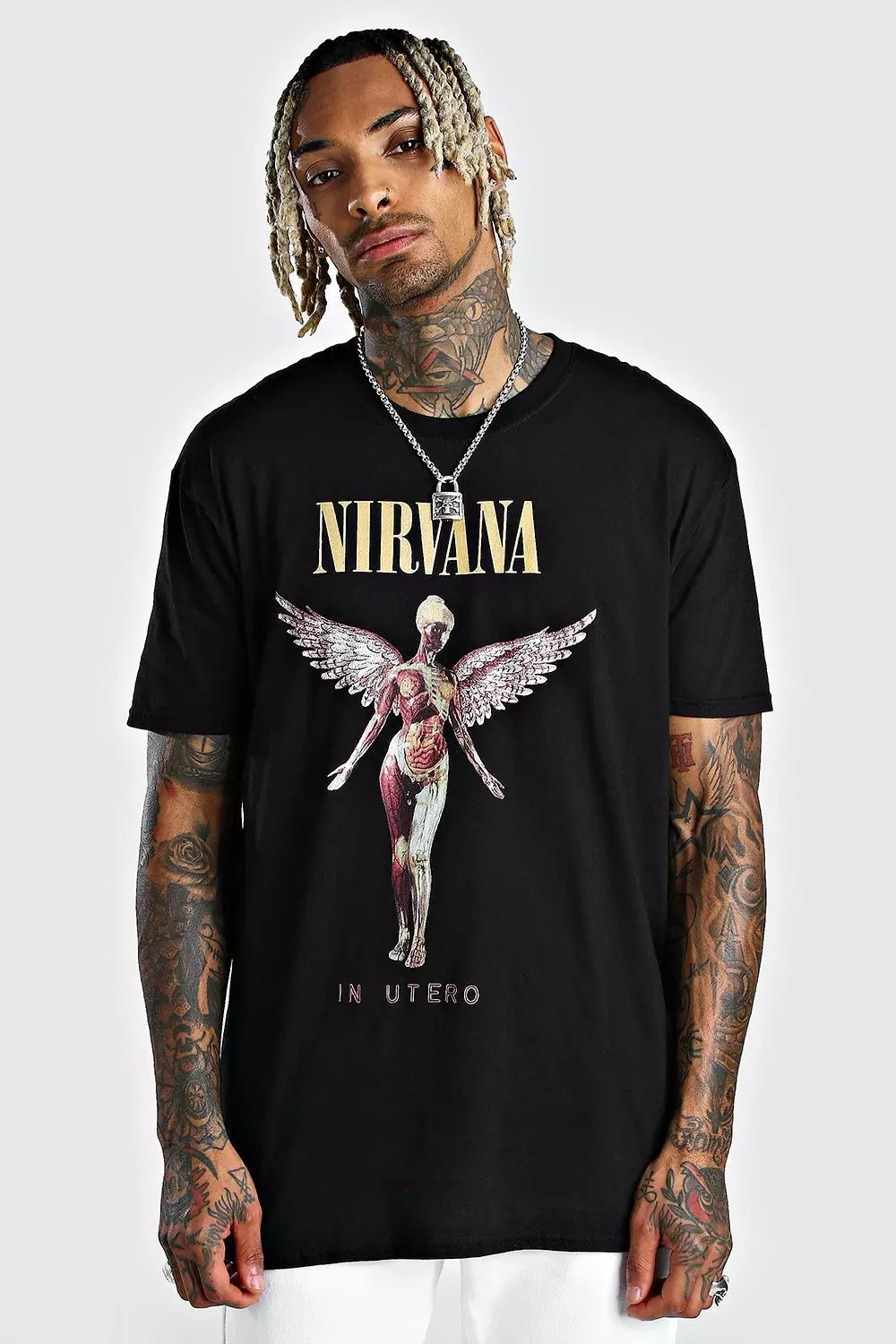 Oversized Nirvana License T-Shirt Black