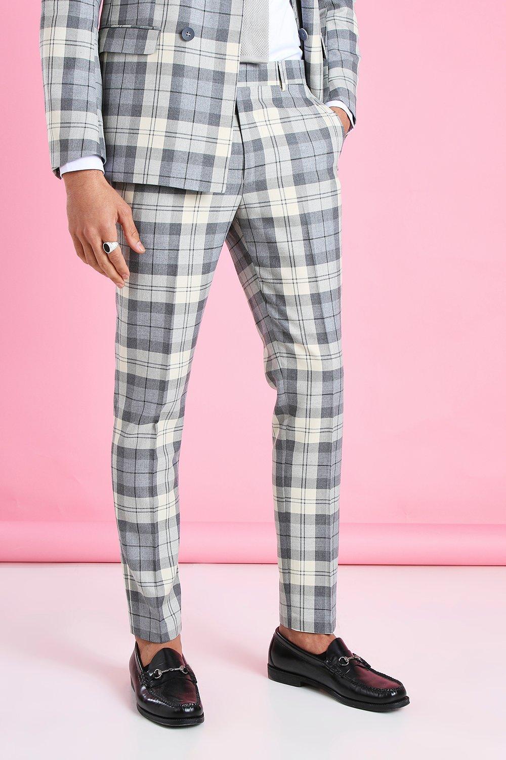 checkered suit pants