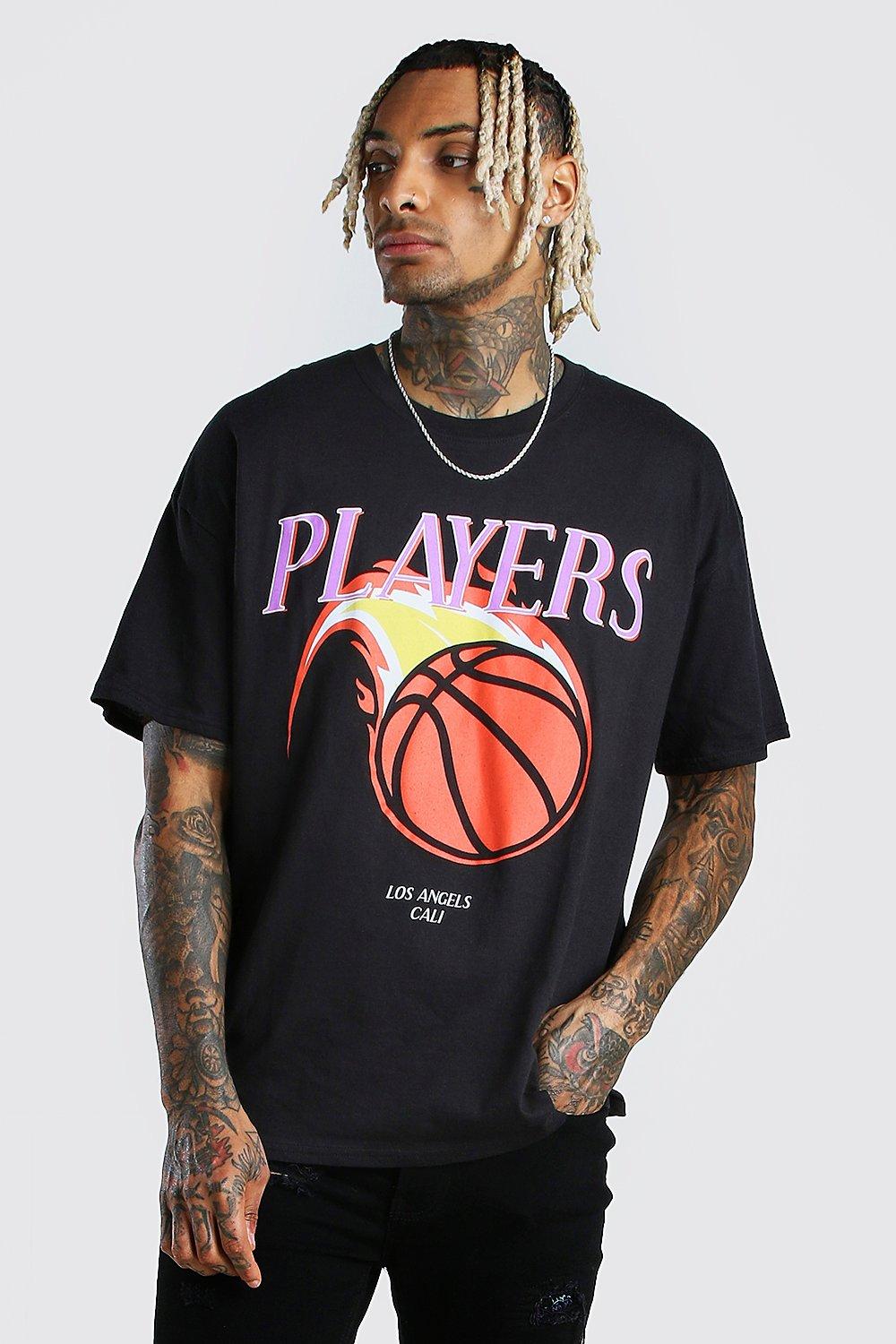 Oversized Basketball Graphic T-shirt