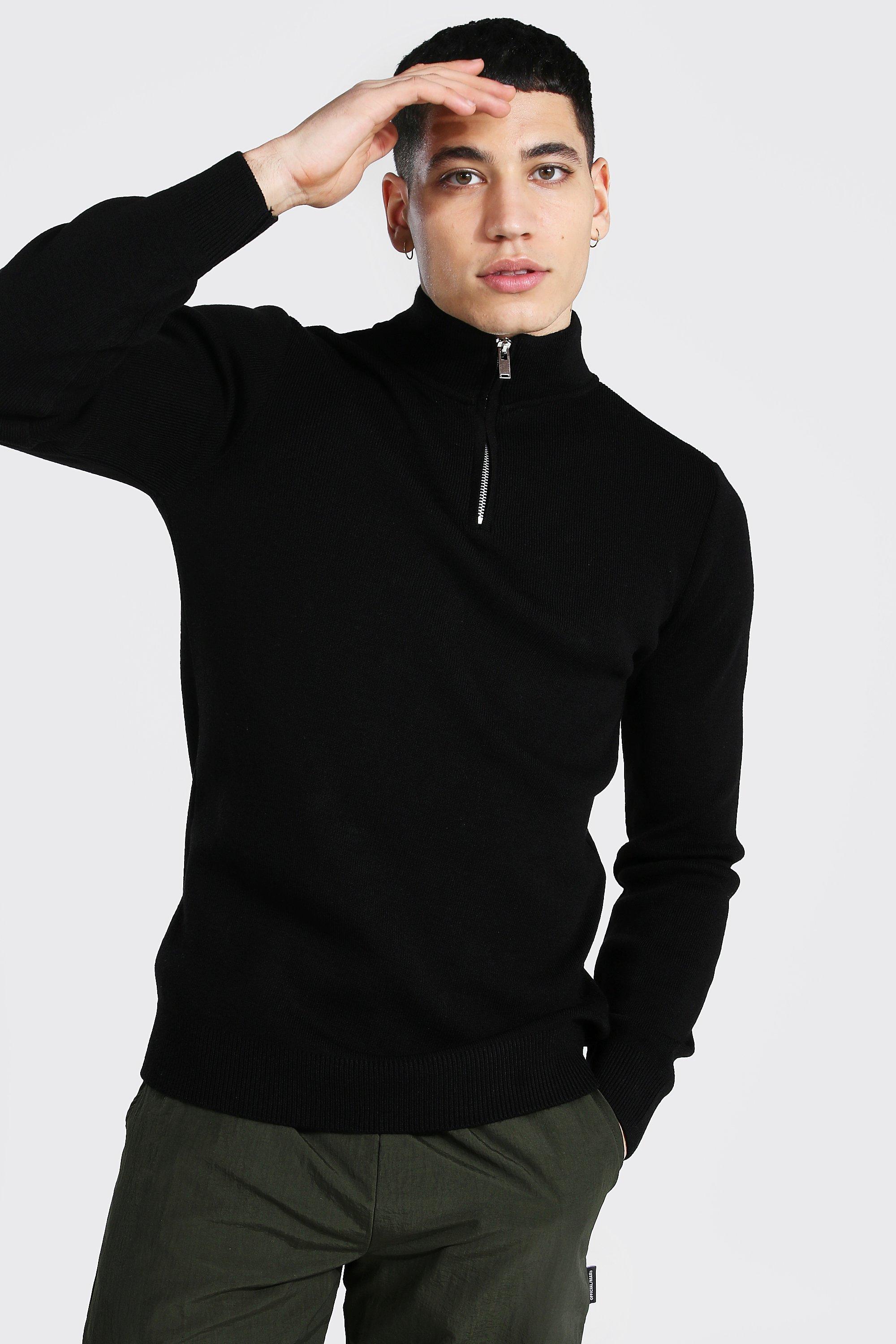 Boohooman half zip discount jumper