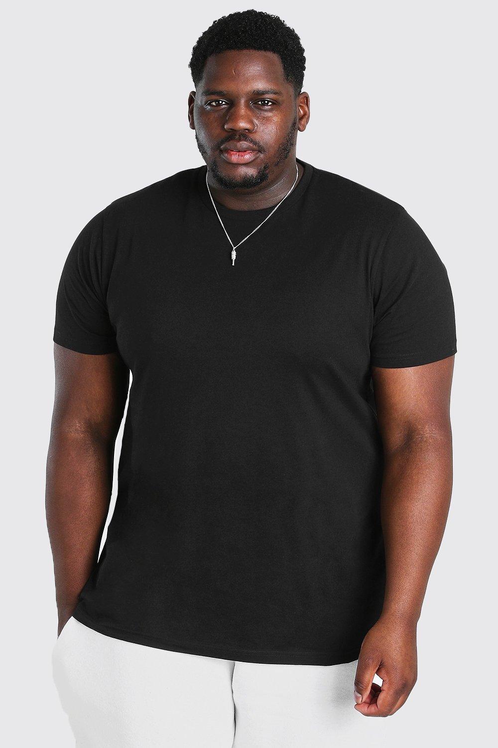 Plus Size Longline Basic T-Shirt | boohooMAN