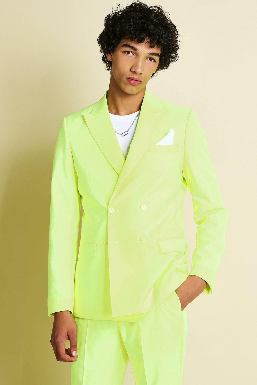 Neon yellow outlet pantsuit