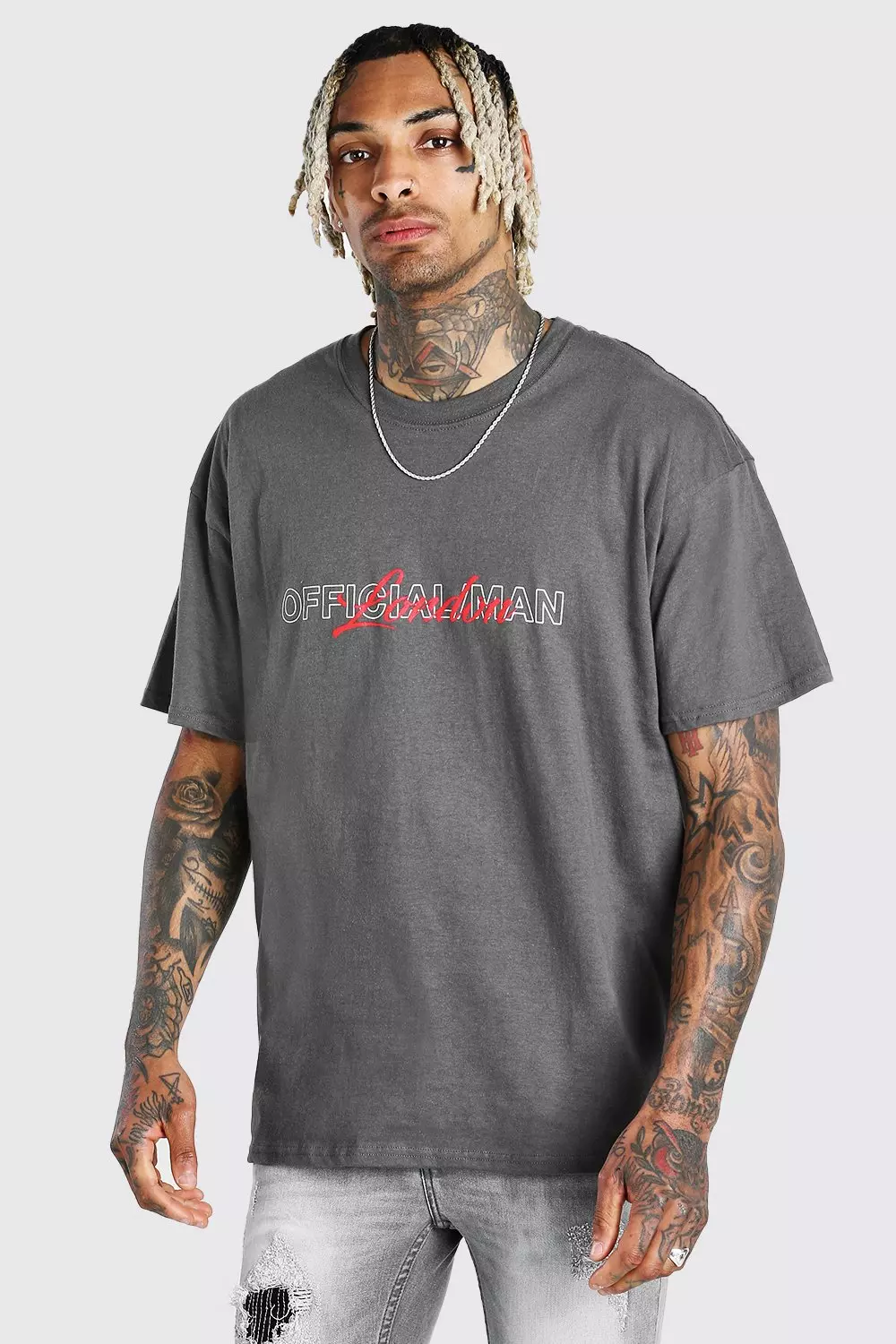 Man Official Oversized London T-Shirt alternatieve afbeelding