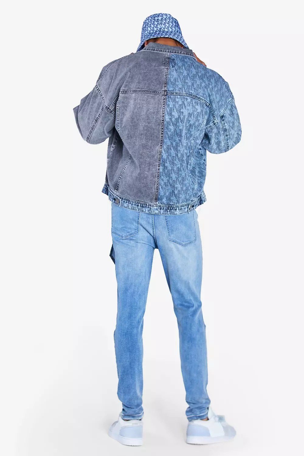 Jeans Man Stretch Skinny Fit Con Strappi & Rattoppi immagine alternativa