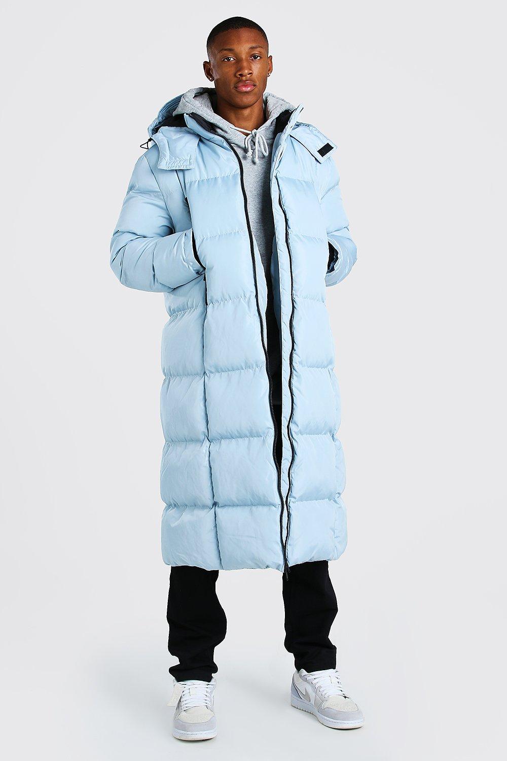 Boohooman long store puffer jacket