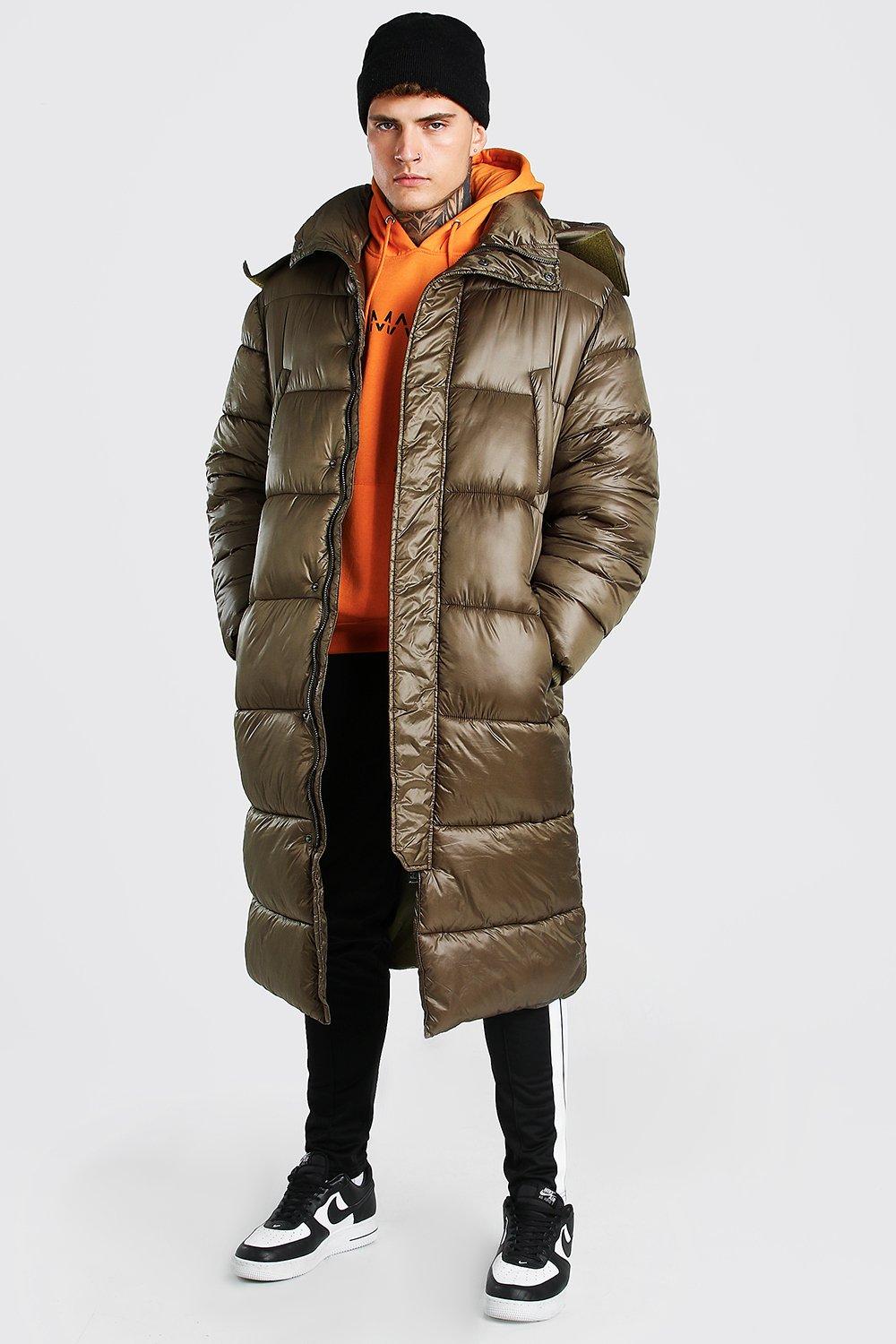 Boohooman longline 2024 puffer jacket