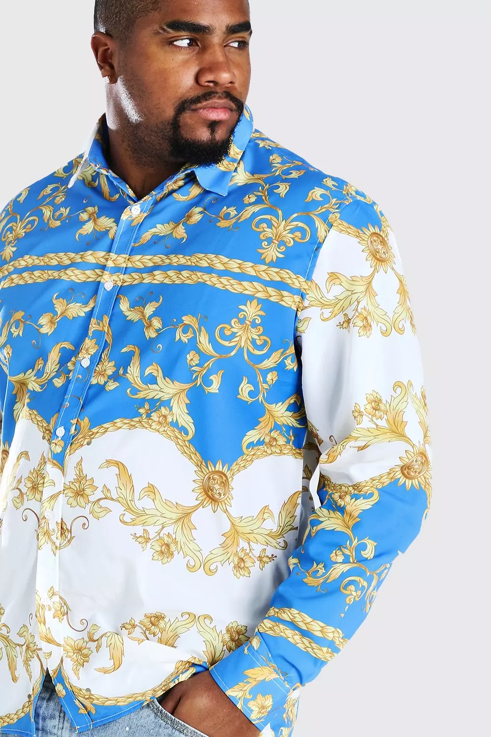 Plus size versace shirts hot sale