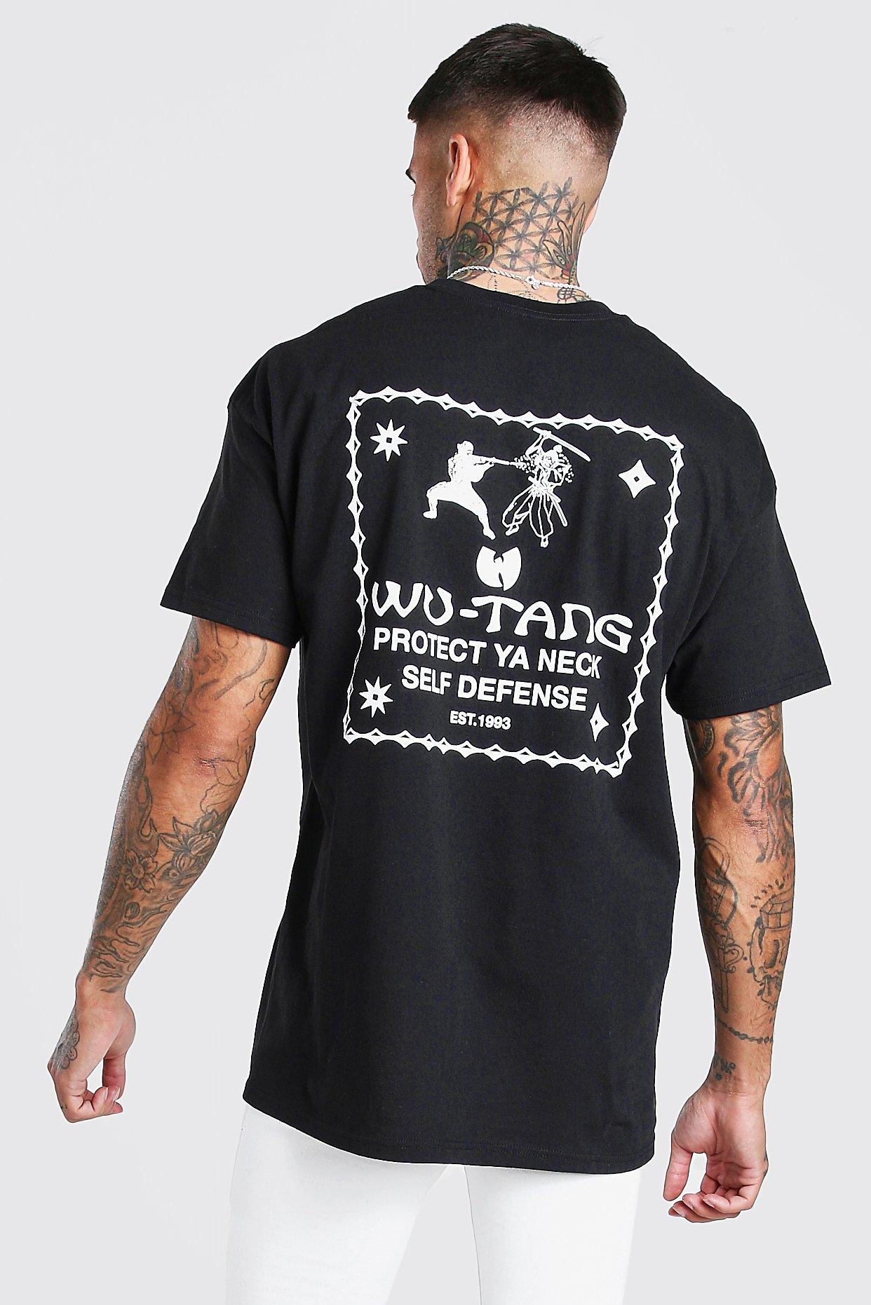 Oversized Wu-Tang Front and Back License T-Shirt