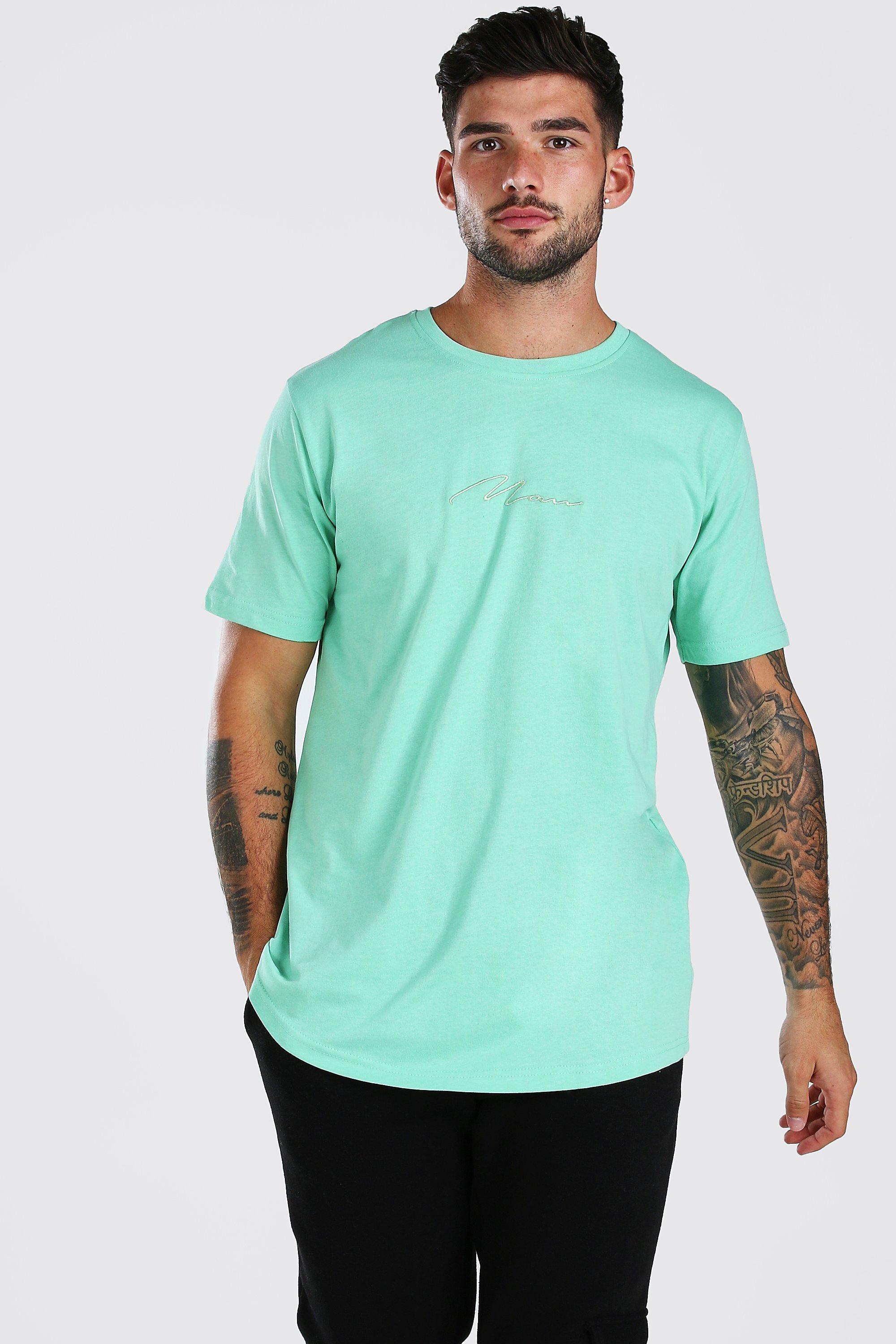 longline curved hem t-shirt