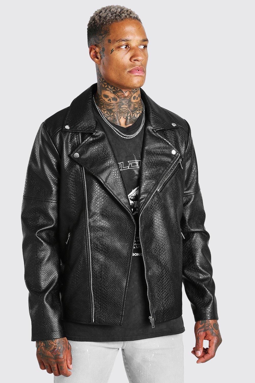 Boohooman 2025 leather jacket