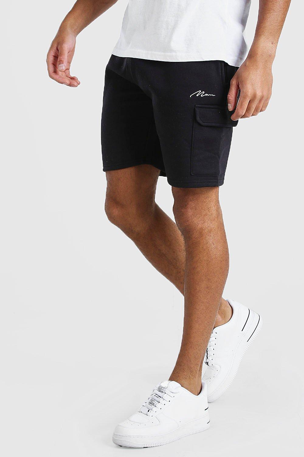 boohooman cargo shorts