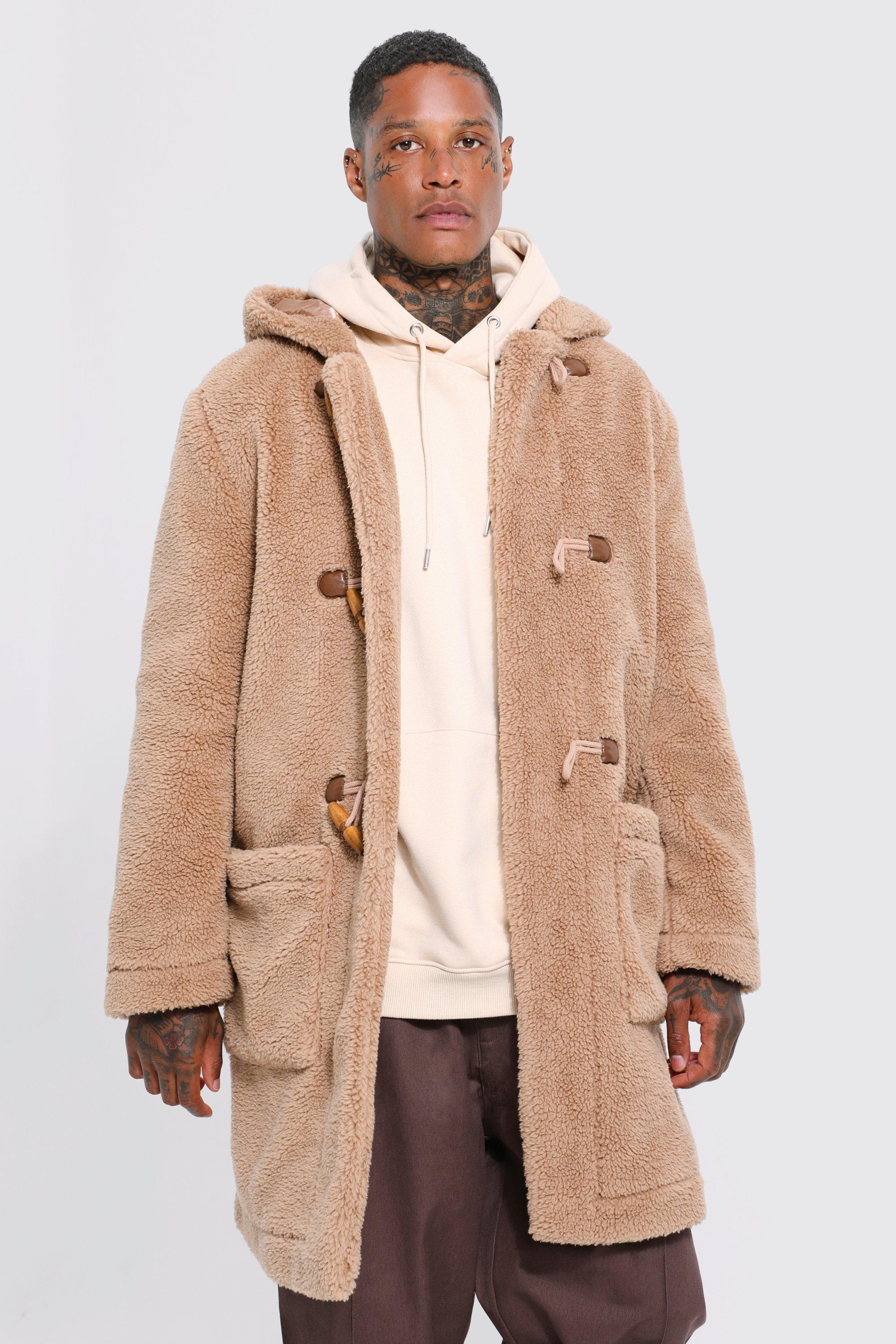 Shearling duffle 2025 coat mens