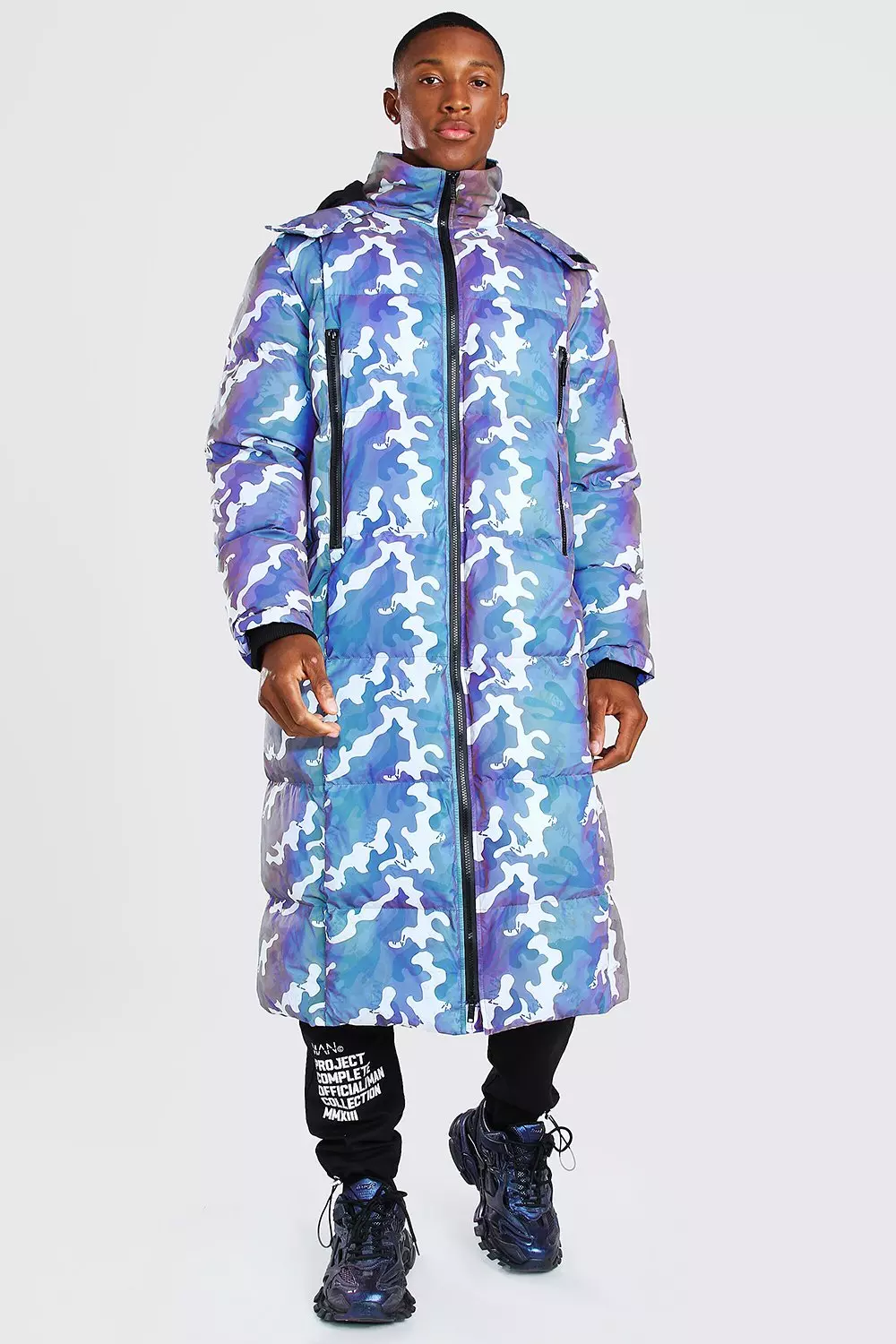 Camo longline jacket deals