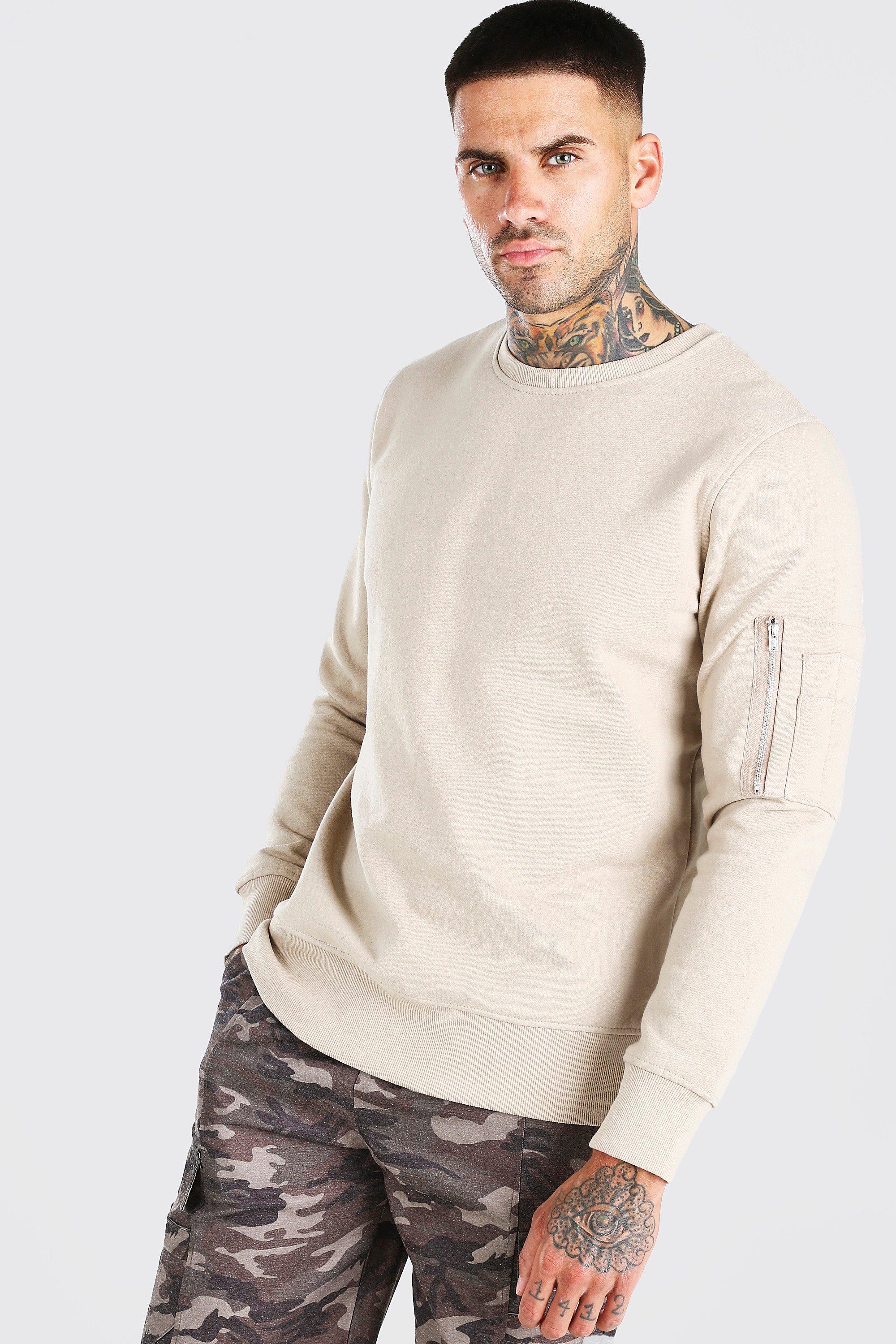 sweatshirt zip neck