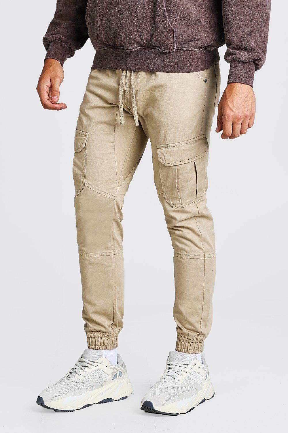 skinny cuffed cargo pants