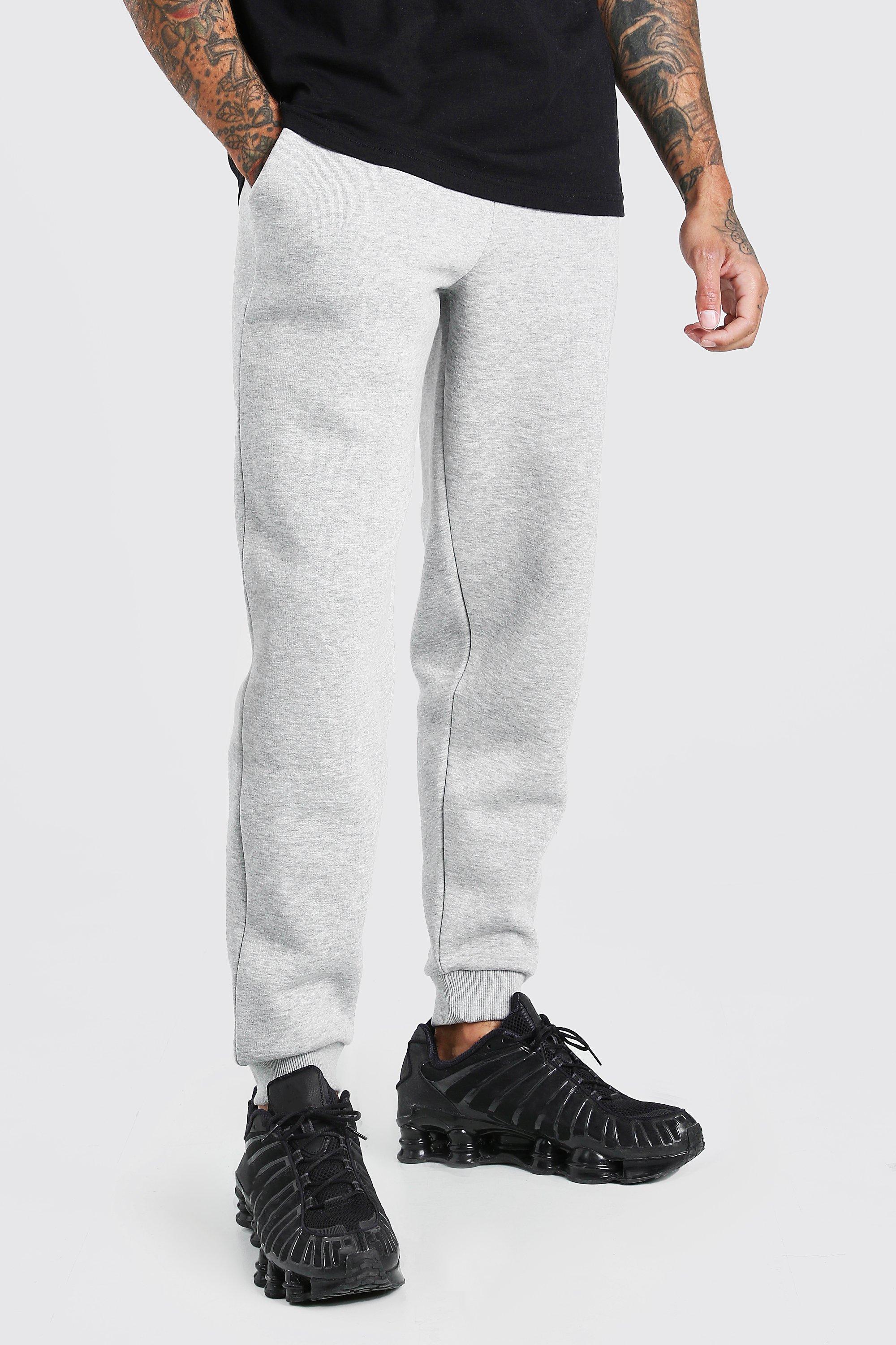 boohooman grey skinny joggers