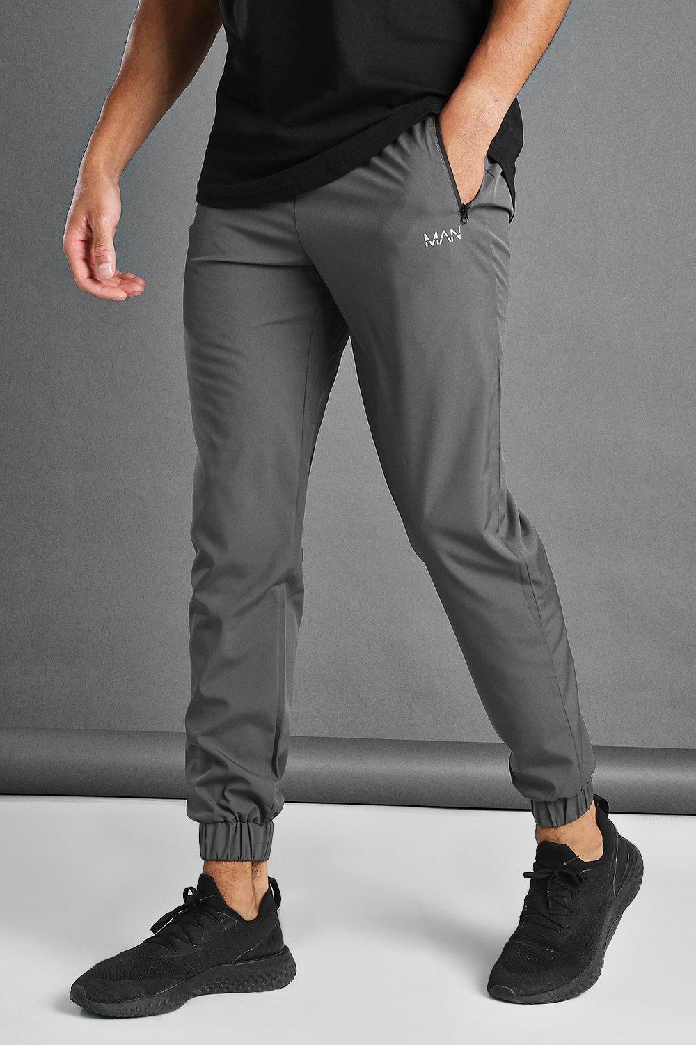 boohooMAN Men's Tapered High Rise Trouser with Belt Loops