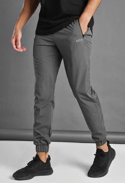 Man Active Gym Tapered Sweatpants Charcoal