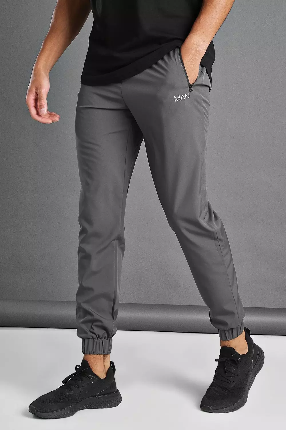 Man Active Gym Tapered Sweatpants boohooMAN USA