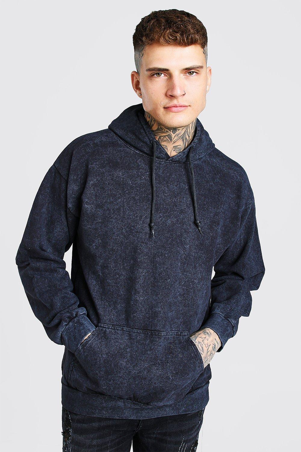 Acid Wash Hoodie boohooMAN USA