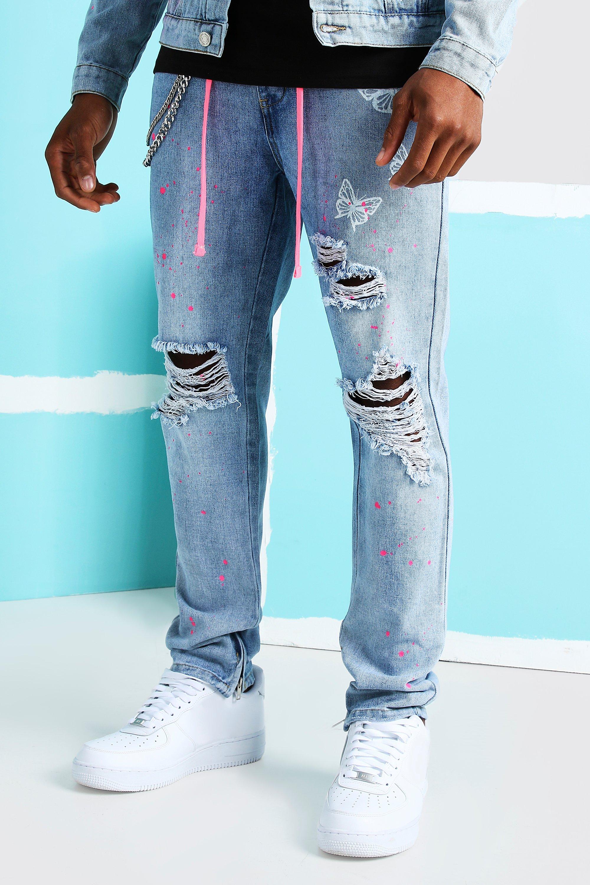 boohooman grey jeans