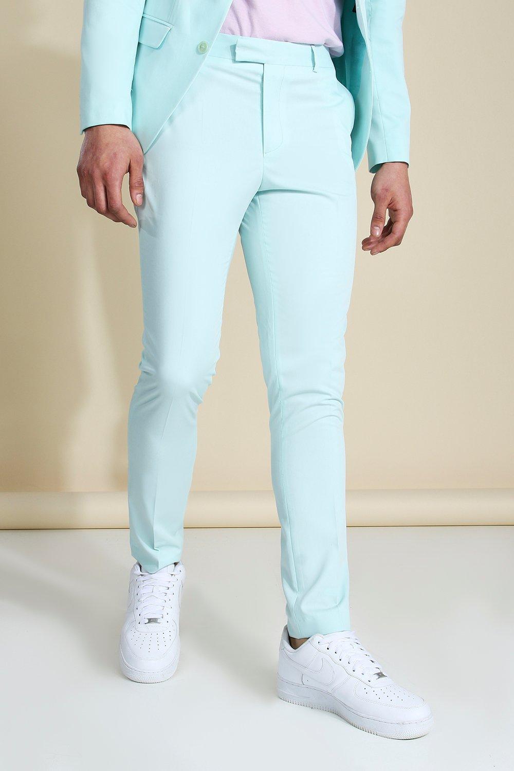 Skinny Badged Suit Trousers, Mint