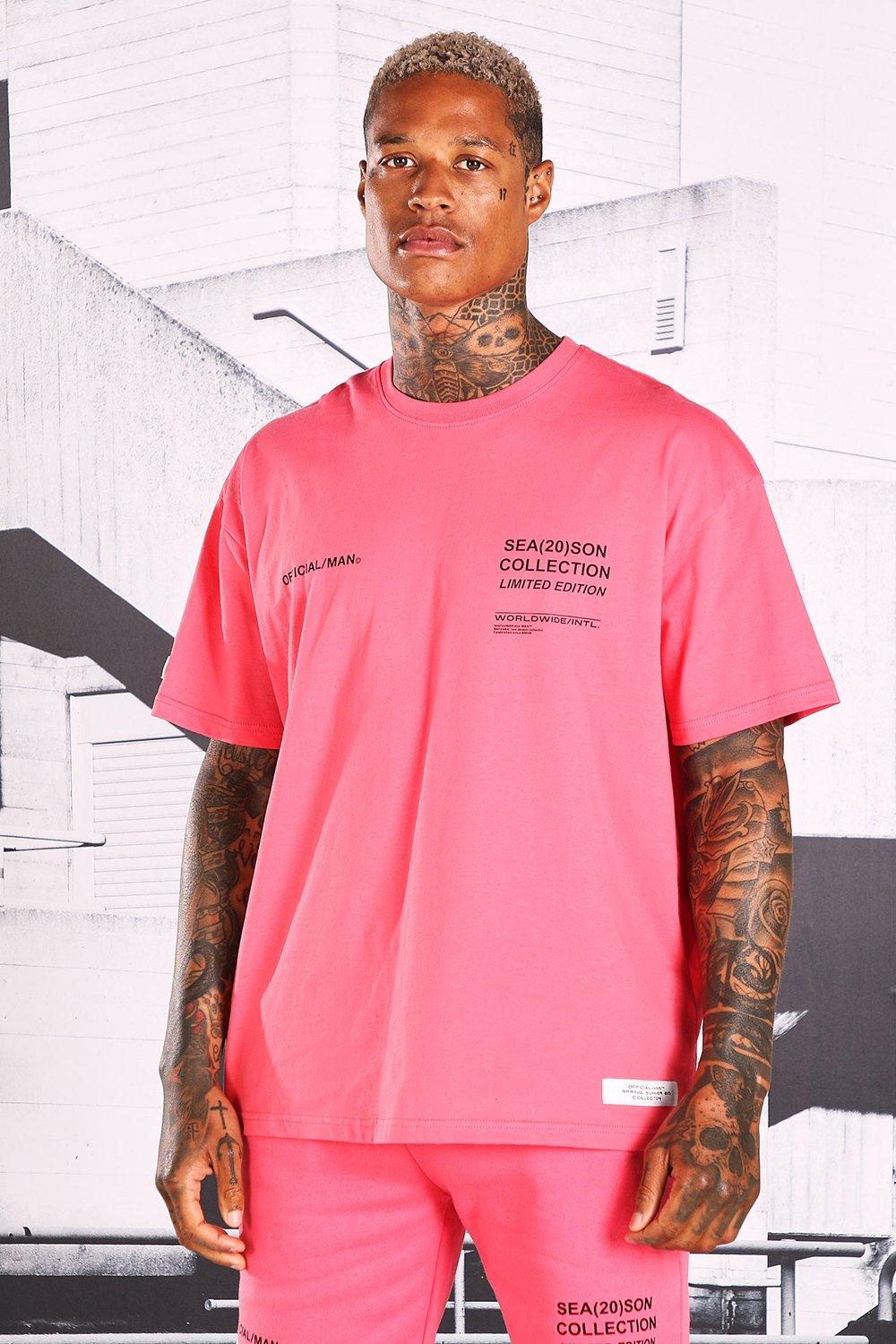Oversized Official Man Print T Shirt Boohooman