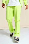 Green Relaxed Buttoned Suit Trousers